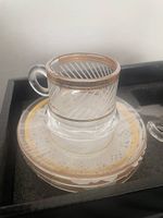 Kaffee tassen set gold