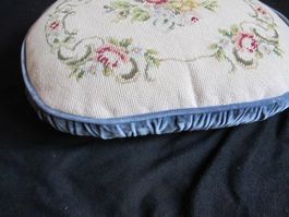 Vintage Gobelin Samt Kissen