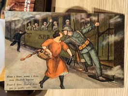Litho Humor PK / Gelaufen Feldpost ca. 1914