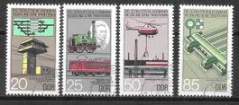 DDR Serie 2968 - 2971 Eisenbahnwesen gest. 24.9.1985