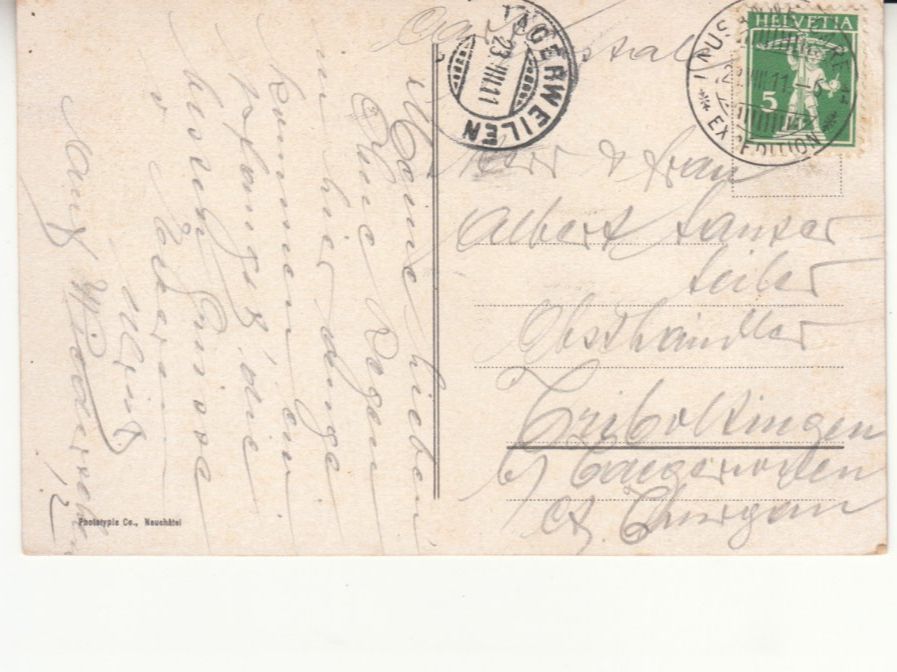 Cartoline postali: Lausanne 1911 – Usato da Bürglen TG venduto da StampGraf 1