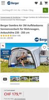 Sonnenvordach aufblasbar