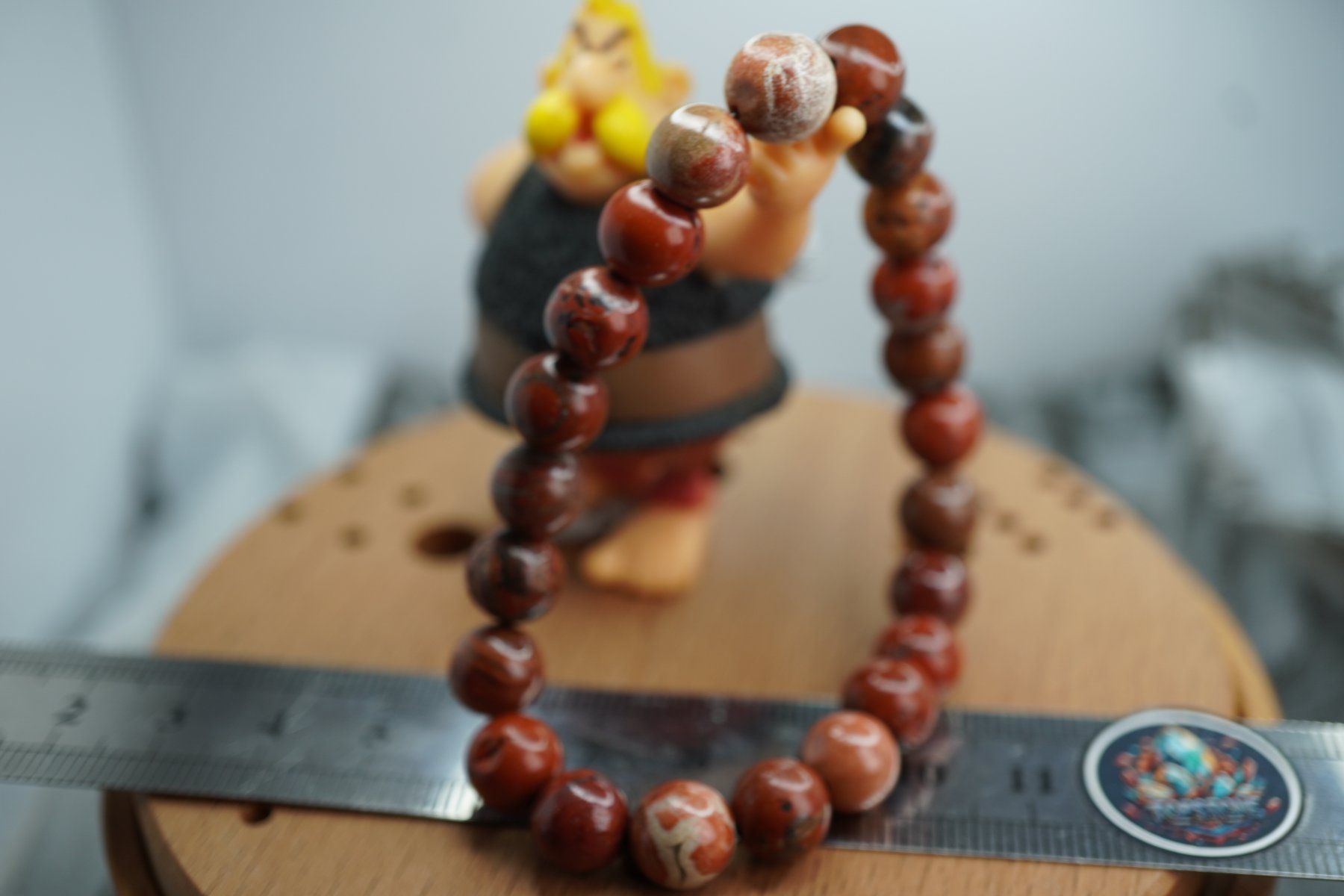 Minerali & Pietre curative: Jaspis Kugel   Armband    (Räumung!) – Nuovo e nell'imballaggio originale da Eschenbach SG venduto da topstone