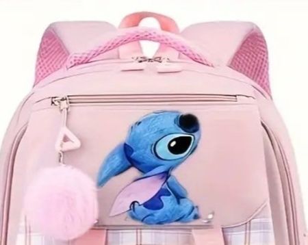 Süsser Stitch Schulrucksack Mädchen Rucksack Rosa neu
