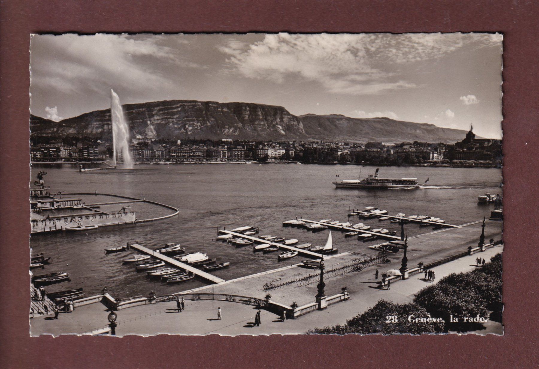 Cartoline postali: GENEVE - La Rade - 1937 – Usato da Pully venduto da nicecards