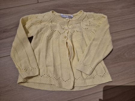 Strickjacke gelb Grösse 74 neuwertig