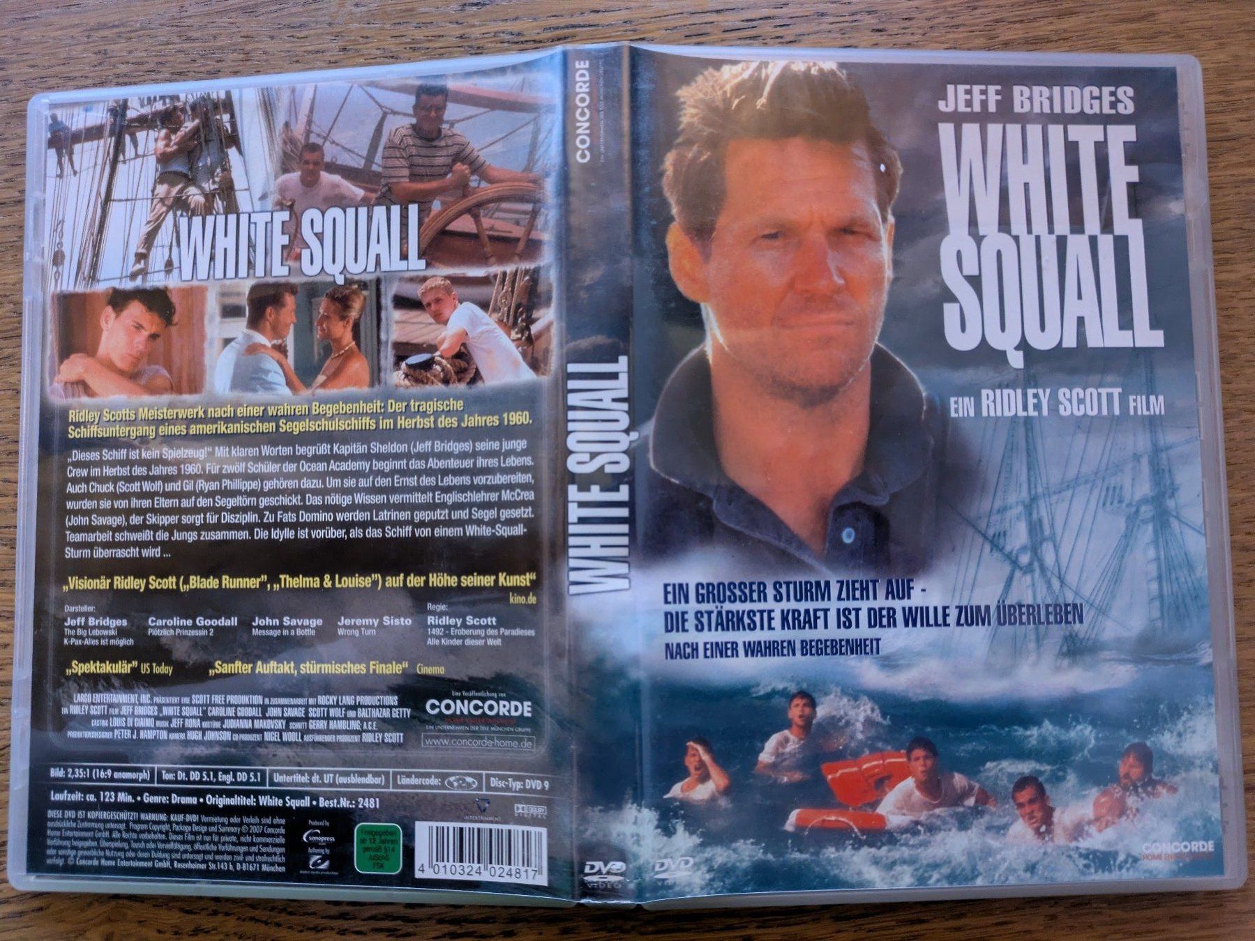 Tutti i DVDs: White Squall - Jeff Bridges (DVD) – Usato da Männedorf venduto da Pacer19 1