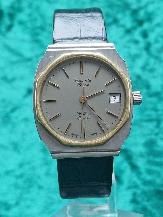 Orologi: ROVENTA HENEX FLATLINE Herren Uhr, Quartz – Usato da Bassersdorf venduto da antik_leo