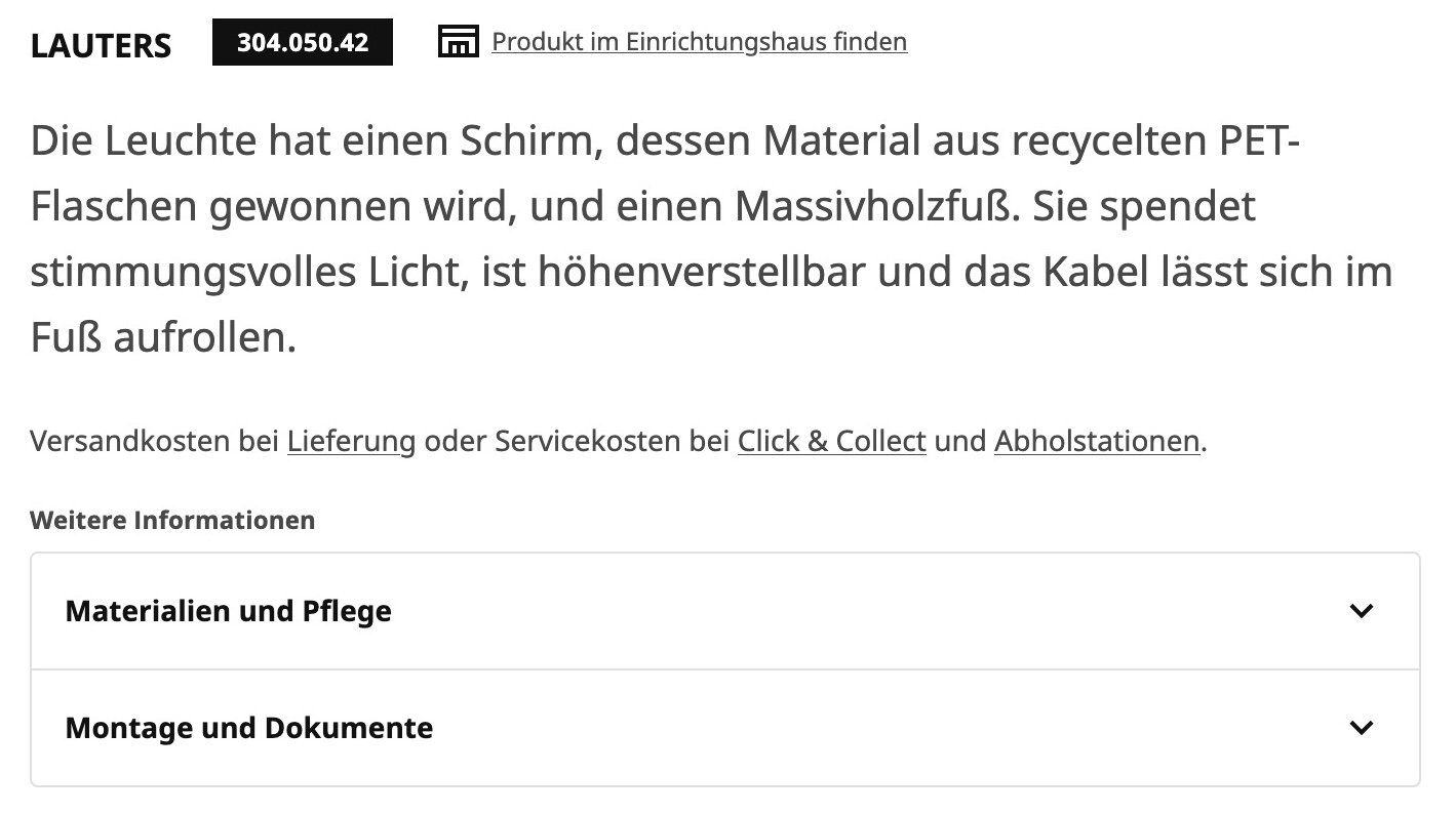 Ikea Lampade: IKEA LAUTERS Standleuchte | Esche / weiss – Nuovo (secondo la descrizione) da Scherz venduto da Neogeo5000 5