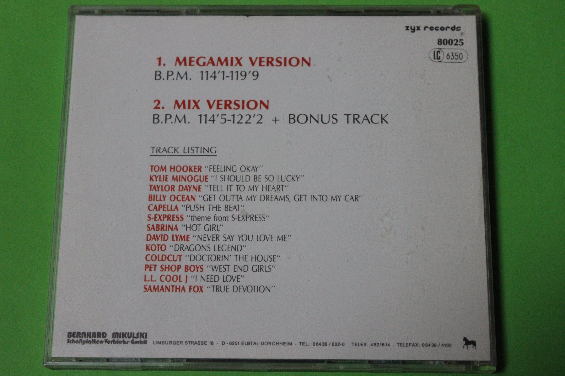 CD: MAX MIX 6 - ZYX Edition mit ITALO DISCO CD – Usato da Tübach venduto da JamesStone 2