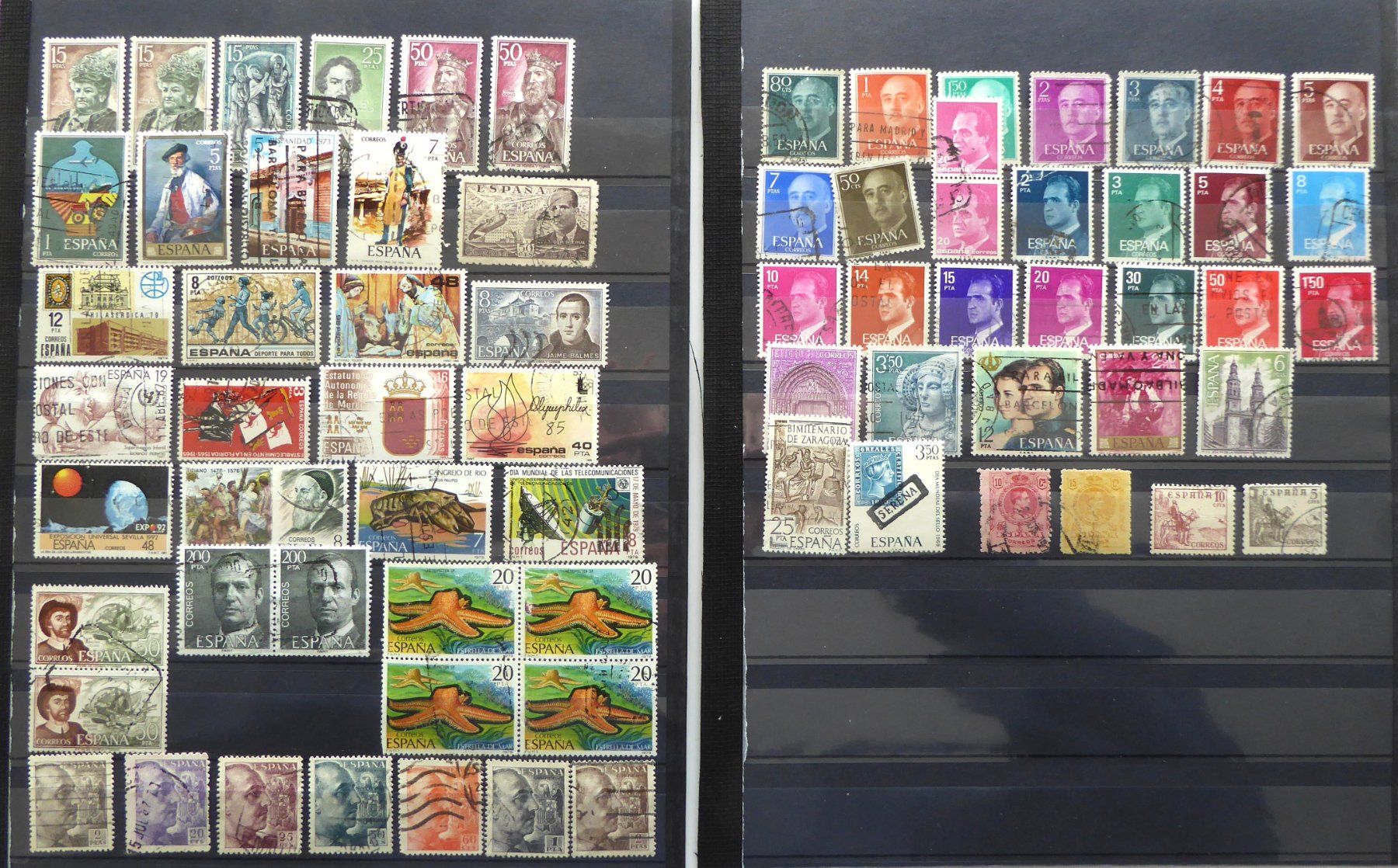 Tutti i francobolli: Briefmarken gestempelte Auswahl  Spanien – Usato da Aesch BL venduto da Kauri1
