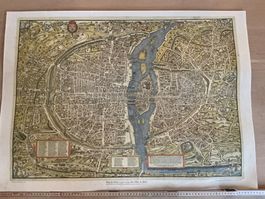Alte Stadtkarte von Paris