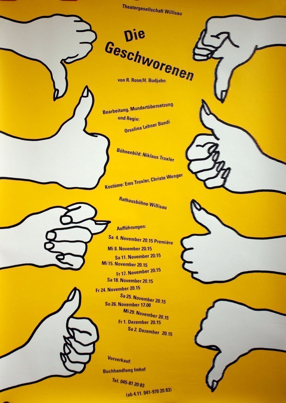 Foto & Immagini: Theatergesellschaft Willisau - Troxler – Usato da Eggenwil venduto da Joyart