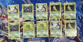 Pokémon XY Evolutions 2016 Pflanzen Lot 10 Karten Englisch