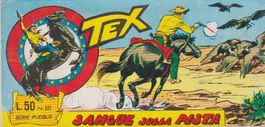 Italian comic strip TEX SERIE PUEBLO # 18 year 1965 SANGUE S