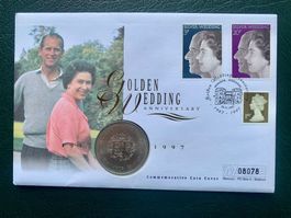 GREAT-BRITAIN -1st Day Cover 20.11.1997 - 25 Pence 1947-1972