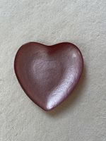 Herzförmige Dekoschale rosa glänzend super Zustand