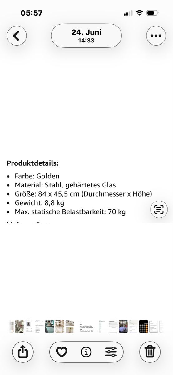 Tables: Toller runder Couchtisch table de salon élégante – D'occasion à Basel par Eaudormante 4