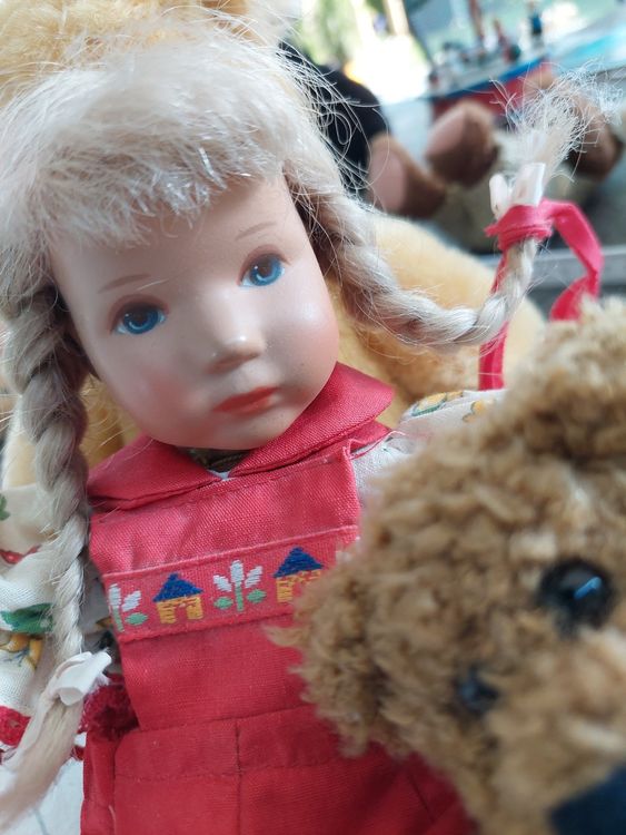 Käthe Kruse Püppchen mit Bärli Estrichfund | Kaufen auf Ricardo