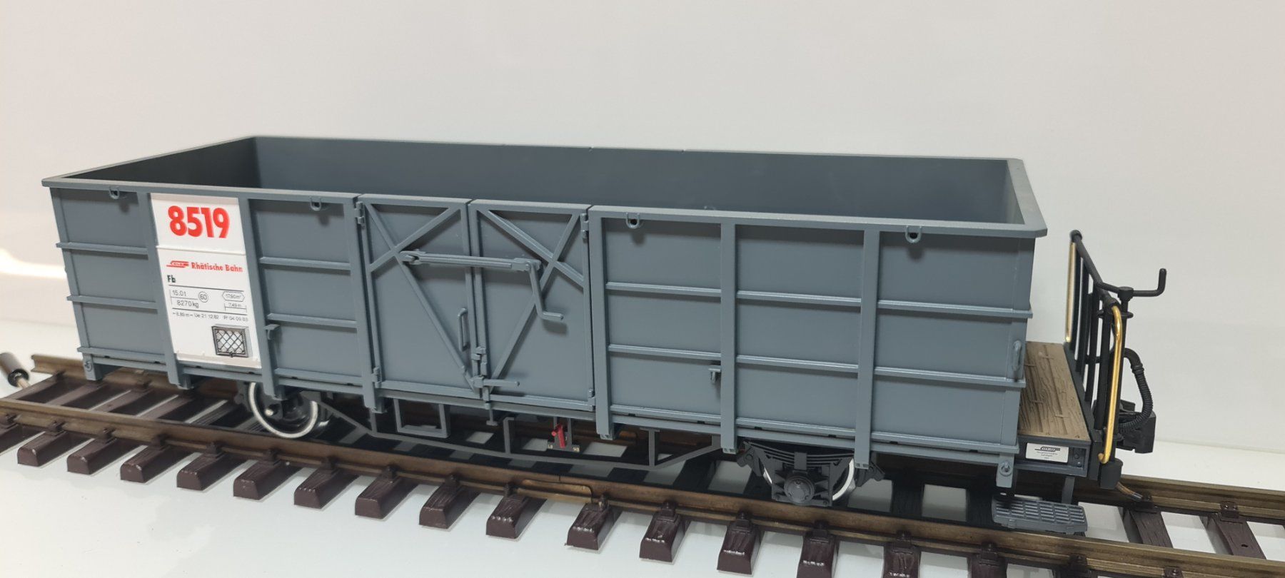 LGB Modellini di ferrovie: LGB RhB Fb Hochbordwagen – Usato da Neuenhof venduto da ludovicco