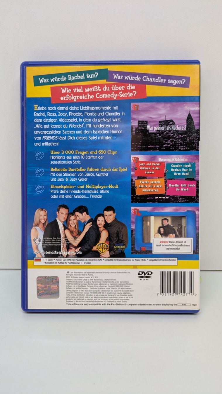 Spiele: Friends: Das Trivia Game - PlayStation 2 – Gebraucht aus Menziken von mame18 2
