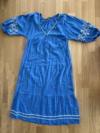 Zara blue and white summer dress size S