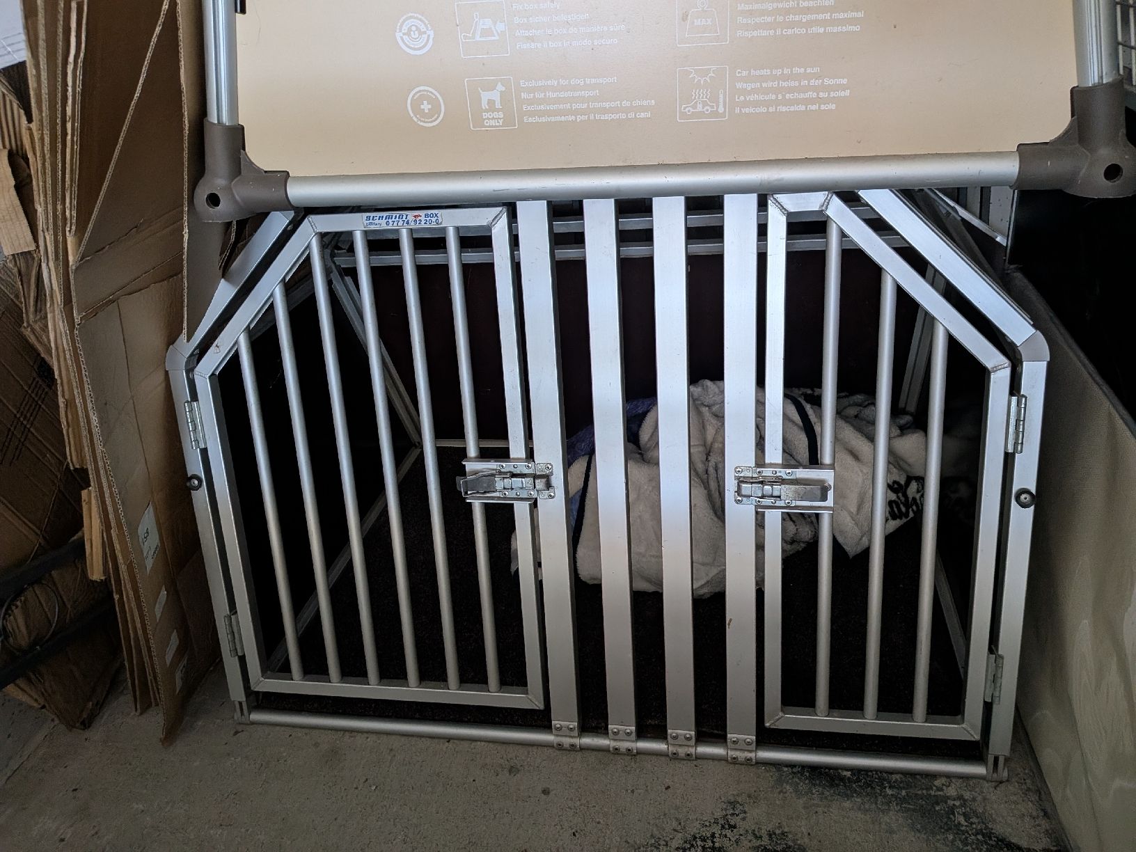 Gabbie, trasporto & Sicurezza: Schmidt Hundebox mit Trennwand – Usato da Müllheim Dorf venduto da anja36
