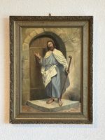 Ölbild Christus an der Tür, um 1900