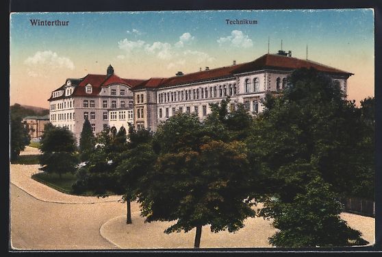 Cartes postales: Winterthur, Technikum mit Strassenpartie – D'occasion à Berlin par bartko-reher