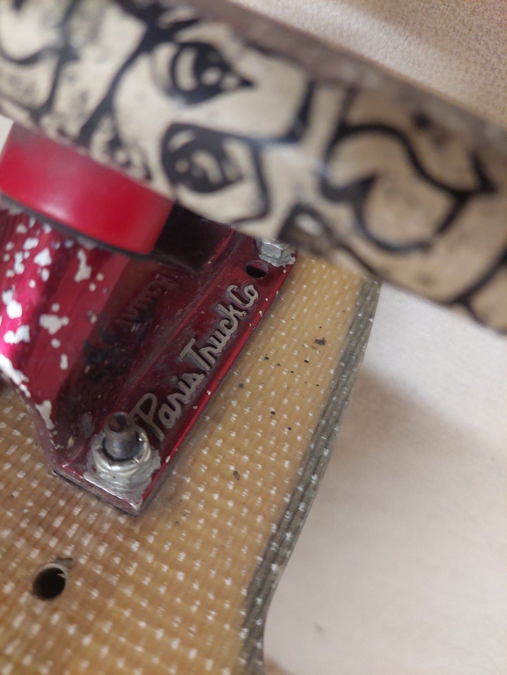Skateboards: Fibretec Longboard / Downhill - mit Grinsekatze auf Base – Usato da Dübendorf venduto da aur_wm8b 4