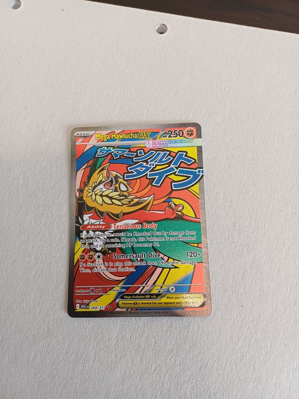 Pokémon Carte collezionabili: Mega Hawlucha Ex - Mega attaque - 268/217 - EN – Nuovo (secondo la descrizione) da Bernex venduto da Adrieneagle