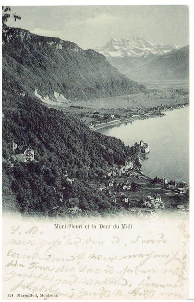 Cartoline postali: Mont-Fleuri et la Dent du Midi, 1904 – Usato da Flims - Dorf venduto da Stagediver
