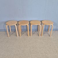 4x IKEA Frosta Stool Hocker Stapelhocker Style Alvar Aalto