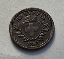 1853 1 Rappen breites Kreuz -unz