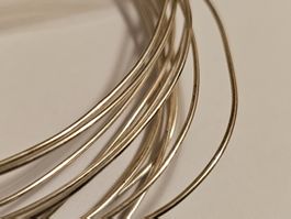 1 Meter 925 Silber Draht 1mm Silberdraht basteln Ösen Kette