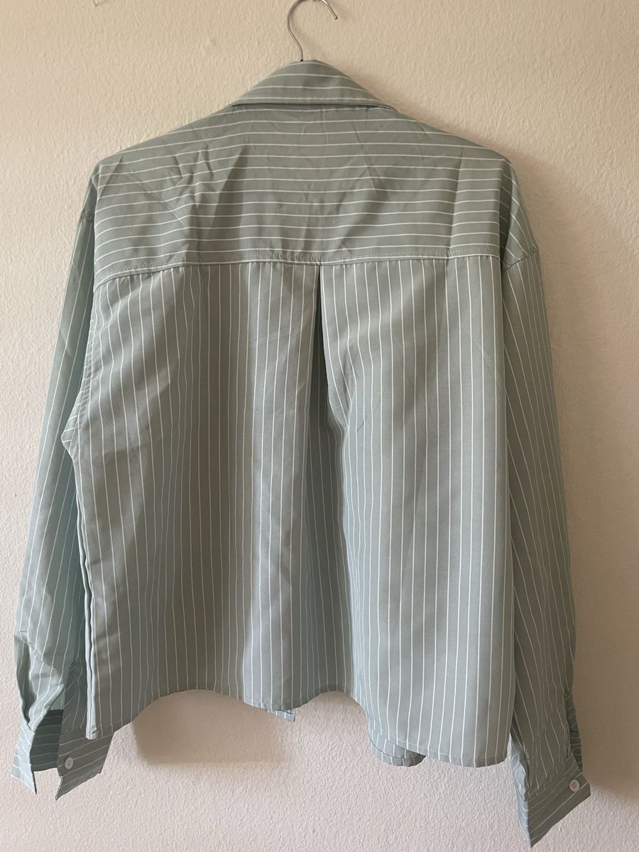 Hemden: Sommerhemd gestreift Grün Polyester Grösse S neu – Neu (gemäss Beschreibung) aus Adliswil von maximiliann 1