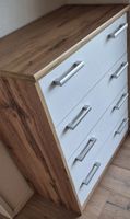 Moderne Kommode Weiss/Holz-Optik - Top Zustand!