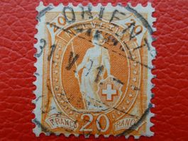 1891, Nr.66E mit Vollstempel ORIENT (VD)