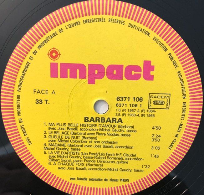 Dischi in vinile: Barbara - Barbara (LP) – Usato da Grüningen venduto da azulgrisvinyl 2