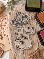 Neuer  Motivstempel , Vogelscheuche, Herbst