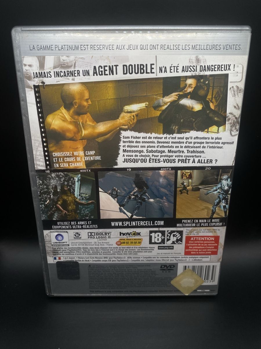 Giochi: Splinter Cell Double Agent PS2 PAL Platinum CIB – Usato da Kirchberg BE venduto da swiss_slab 1
