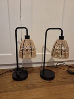 2x Nachttischlampe