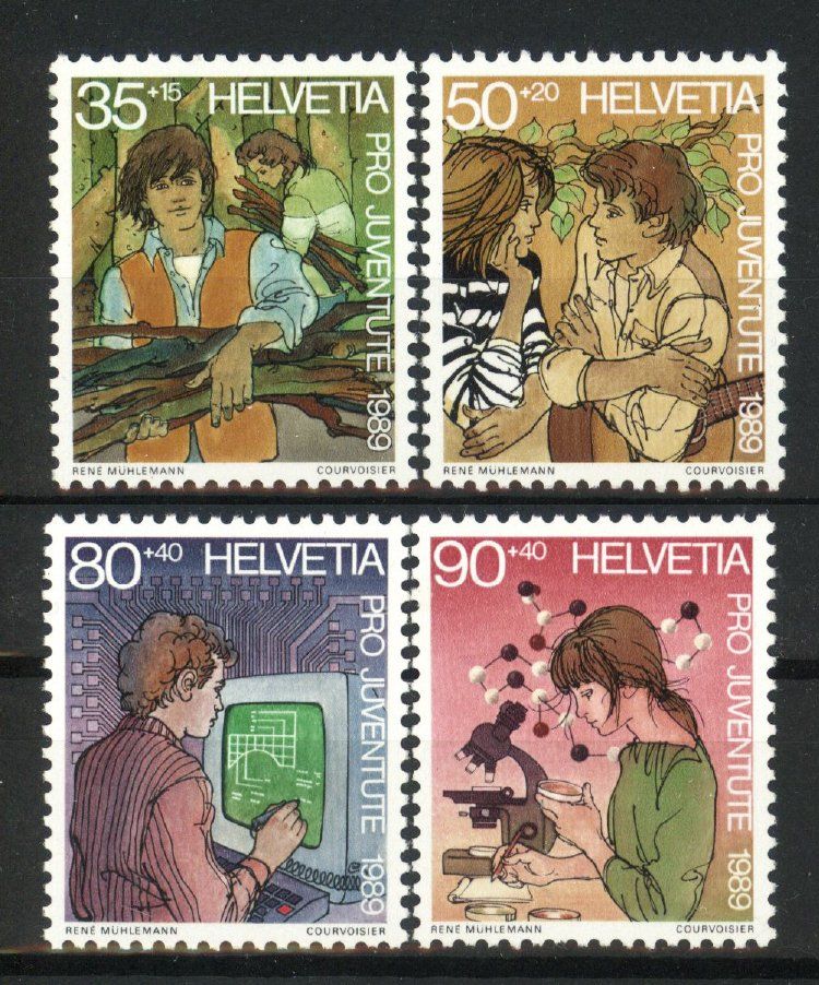 Tutti i francobolli: 1989, Pro Juventute, postfrisch (1) ** – Usato da Willisau venduto da Vollstempel
