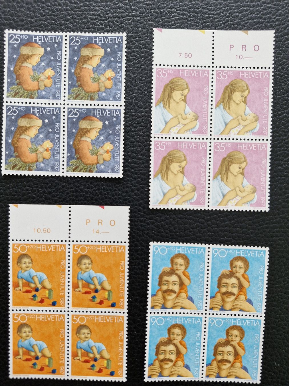 Tutti i francobolli: Pro Juventute 1987, Viererblock, Top! postfrisch – Nuovo (secondo la descrizione) da Frauenfeld venduto da Kasico