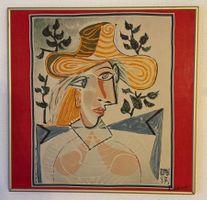 Pablo Picasso (1881-1973) Druck auf Seide, gerahmt