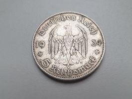 🇩🇪 5 Reichsmark 1934 *D* : Potsdam Church