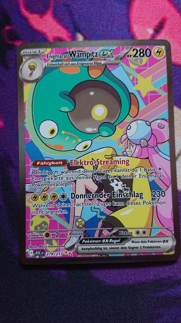 Pokémon Carte collezionabili: Enigmaras Wampitz EX ASC 279 DE – Nuovo (secondo la descrizione) da Chur venduto da FreakofRarity