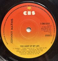 Johnny Mathis – You Light Up My Life 45 tours VG+/VG+
