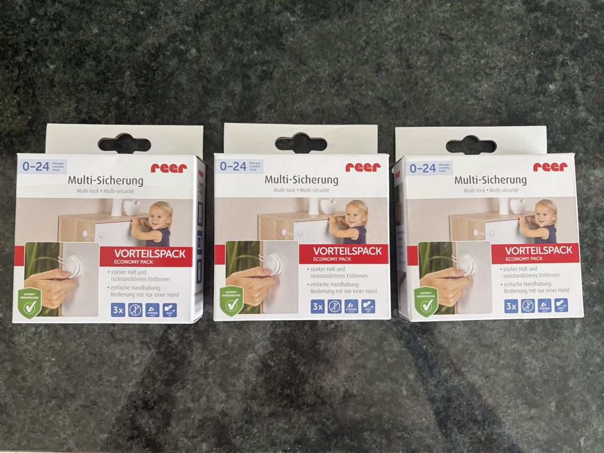 Reer Lucchetti: ORIGINALVERPACKT Reer Multi-Sicherung 3x  – Nuovo e nell'imballaggio originale da Dübendorf venduto da vamei22 1