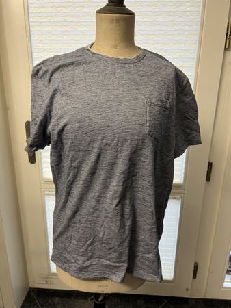 Tom Tailor T-Shirt Gr. XL blau grau meliert Männer